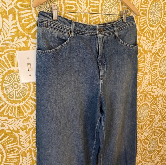 Pilcro Mid-Rise Slouchy Wide-Leg Cuffed Jeans - Picture 3 of 8